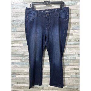 Women’s Lane Bryant Denim Jeans Dark Wash Straight Leg Plus Size 18